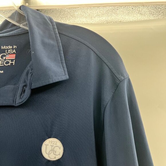 FG Tech Men's Short Sleeve Polo Shirt Navy/Multi Size Medium - Picture 3 of 9